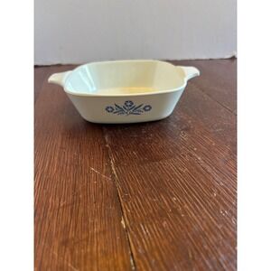 Corning Ware Blue Cornflower P-41-B Petite Pan 1.75 Cup Casserole Dish Vintage